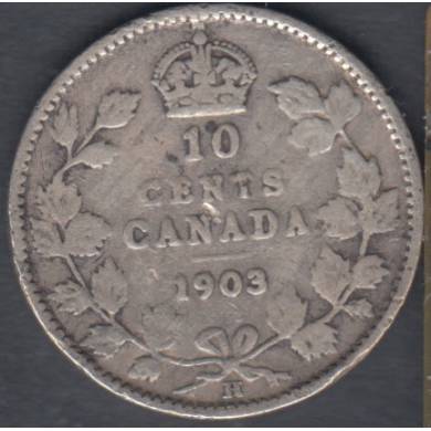 1903 H - VG - Canada 10 Cents