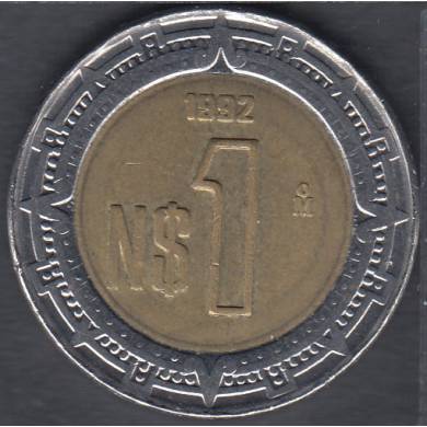 1992 Mo - 1 Peso - Mexico