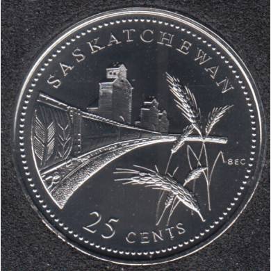 1992 - #911 NBU - Saskatchewan - Canada 25 Cents