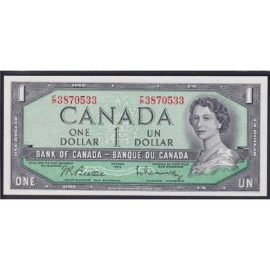 1954 $1 Dollar - UNC - Beattie Rasminsky - Prfixe F/P