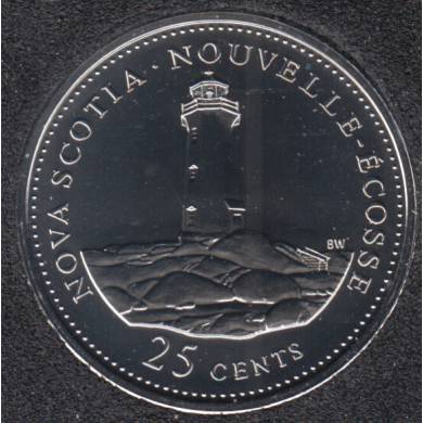 1992 - #9 NBU - Nouvelle Ecosse - Canada 25 Cents