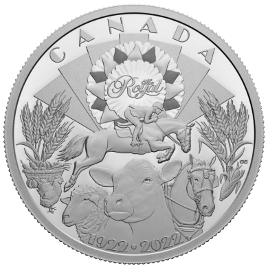 2022 - $30 - 2 oz. Pure Silver Coin – 100th Anniversary of the Royal Agricultural Winter Fair