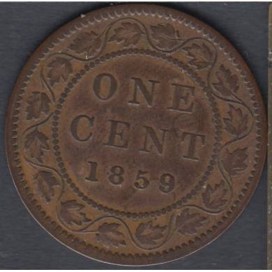 1859 - VG - Wide 9/8 - Canada Large Cent