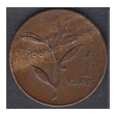 1966 - 1 Kurus - Turkey
