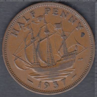 1937 - Half Penny - Great Britain