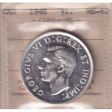 1946 - MS 62 - ICCS - Canada Dollar