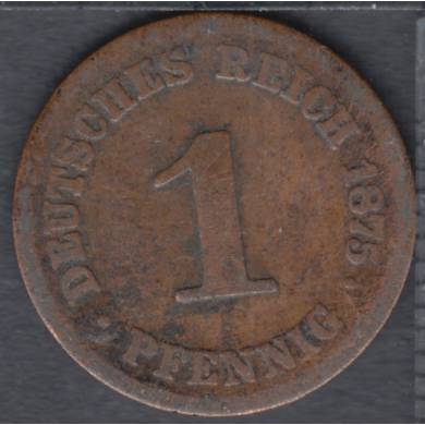 1875 C - 1 Pfennig - Germany