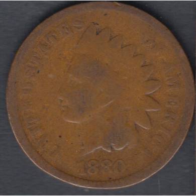 1880 - G/VG - Indian Head Small Cent