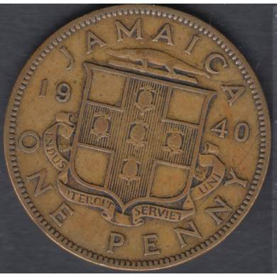 1940 - 1 Penny - Jamaique