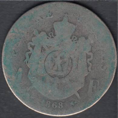 1868 - 1 Franc - France