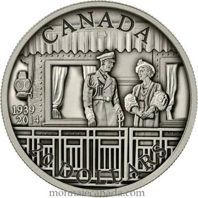 2014 - $20 - 1 oz. Fine Silver Coin - 75th Anniversary of the First Royal Visit