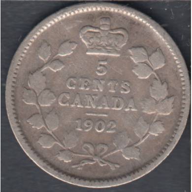 1902 - VG - Canada 5 Cents