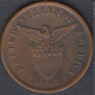 1903 - 1/2 centavo - Endommag - Philippines
