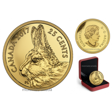 2017 - 25 - 0.5 g Pure Gold Coin  Predator vs. Prey Series: Traditional Arctic Hare