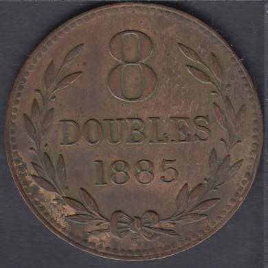 1885 H - 8 Doubles - Guernsey