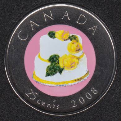 2008 - NBU - Mariage - Canada 25 Cents