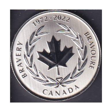 2022 - $5 - 1/4 oz. Pure Silver Coin – Moments to Hold: 50th Anniversary of the Medal of Bravery