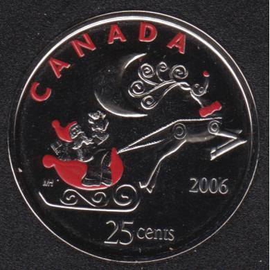 2006 P - NBU - Christmas - Canada 25 Cents