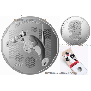 2015 - $10 - 1/2 oz. Fine Silver  Looney TunesTM    Sylvester the Cat