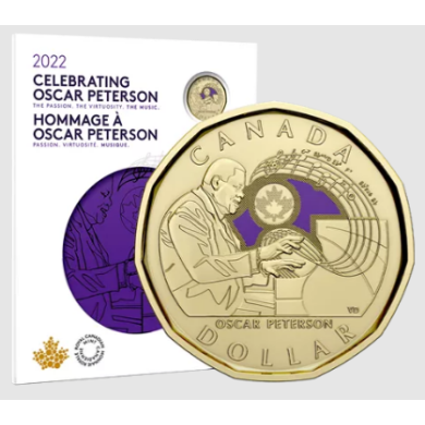 2022 - Carte de collection de pices-souvenirs commmoratives 2022  Hommage  Oscar Peterson