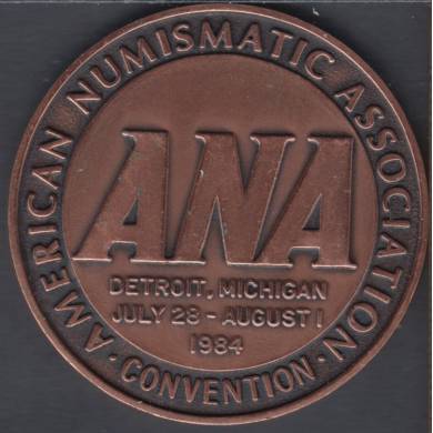 Serge Huard - 1984 - American Numismatic Association - Cuivre - Dollar de Commerce