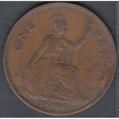 1946 - 1 Penny - Stained - Great Britain