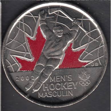 2009 - #4 B.Unc - Men's Hockey - COL. - Raised '2' - Canada 25 Cents