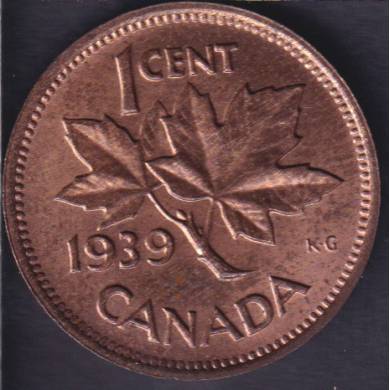 1939 - Choice BU RED - Canada Cent