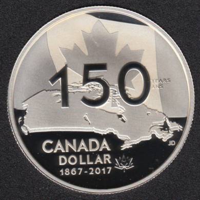 2017 - Proof - Fine Silver .9999 - Canada Dollar***TONED***