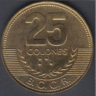2005 - 25 Colones - Unc - Costa Rica