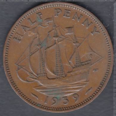 1939 - Half Penny - Grande Bretagne