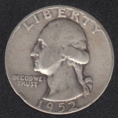 1952 D - Washington - 25 Cents
