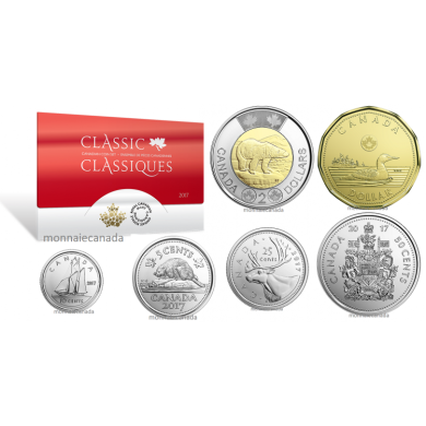 2017 - Classic Canadian Coin Set - Proof Like Set