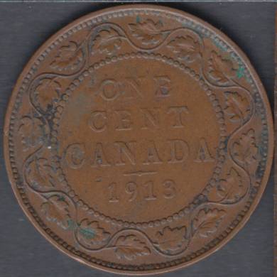 1913 - Fine - Canada Large Cent