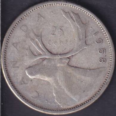 1958 - Canada 25 Cents