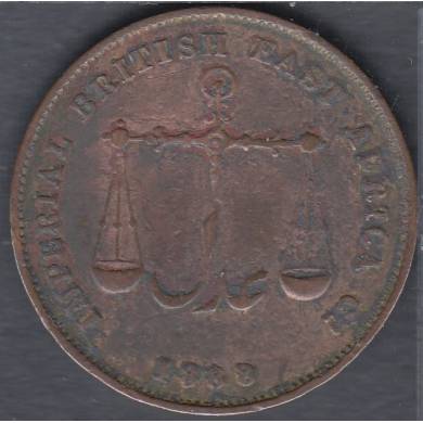 1888 (AH 1306) - 1 Pice - Monbasa