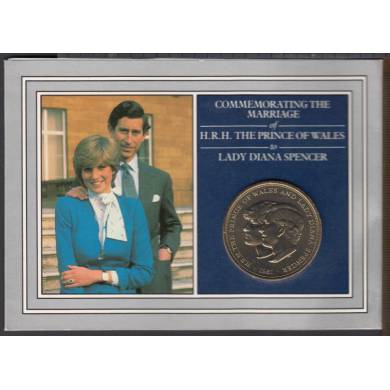 1981 - 25 Pence - B. UNC Commemorating The MarriagePrince of Wales to Lady Diana Spencer - Grande Bretagne
