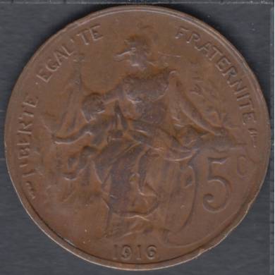 1916 - 5 Centimes - France