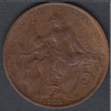 1902 - 5 Centimes - France