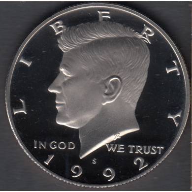 1992 S - Proof - Kennedy - 50 Cents USA