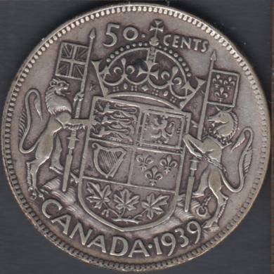 1939 - Fine - Canada 50 Cents