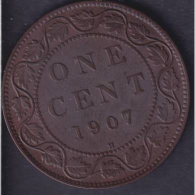 1907 H - F/VF - Canada Large Cent