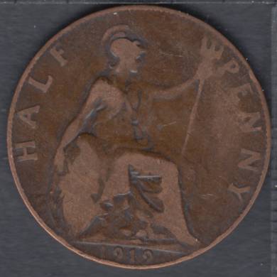1919 - Half Penny - Great Britain