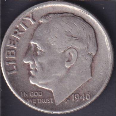 1946 - Roosevelt - 10 Cents USA