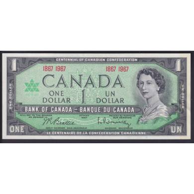 1867 1967 $1 Dollar - AU - Beattie Rasminsky