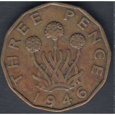 1946 - 3 Pence - Grande Bretagne