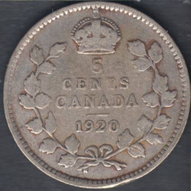 1920 - VG - Canada 5 Cents