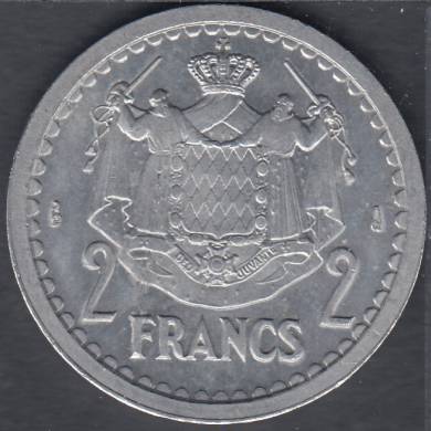 1943 No Date - 2 Francs - Monaco