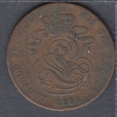 1864 - 2 centimes - Belgium