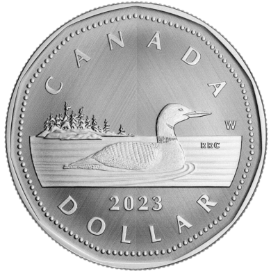 2023 - $1 - Pure Silver Coin – Tribute: W Mint Mark – Loon